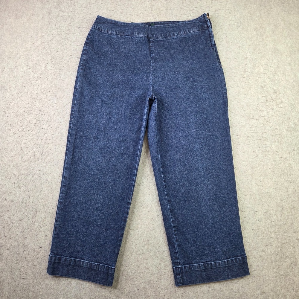 Lauren Jeans Co. Ralph Lauren Womens 12 Blue relaxed Baggy Croppped